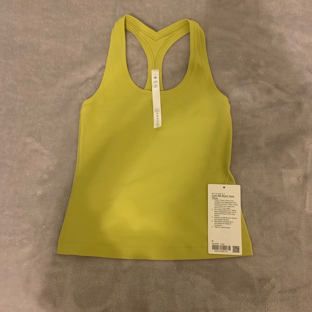 NWT lululemon cool racerback tank